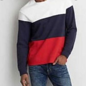 American Eagle ApresActive Stripe Sweatshirt Size M